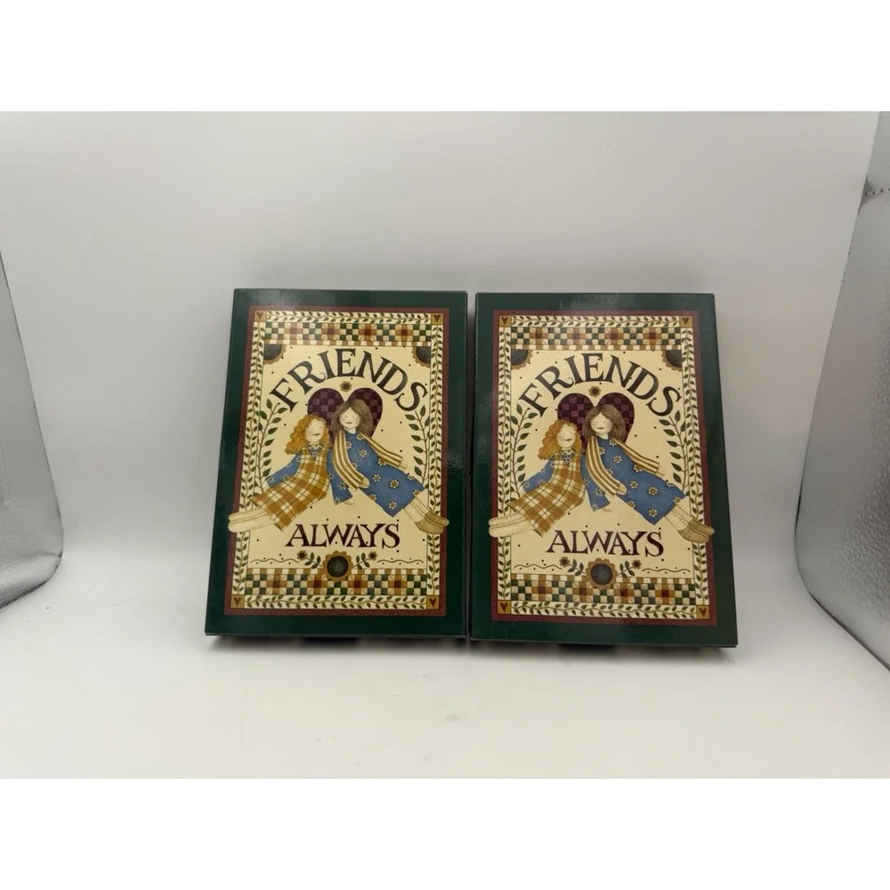 Lot of 2 Debbie Mumm Friends Always Note Card Sets AMCAL Sealed 10 Cards Each